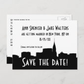 NYC Wide Chrysler 01B Silhouet Sla de datum op Aankondigingskaart (Voorkant / Achterkant)