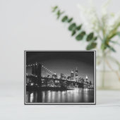 NYC zwart-wit Briefkaart (Staand voorkant)