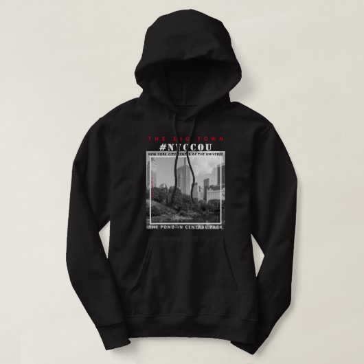 NYCCOU CENTRAL PARK POND2 HOODIE (Design voorkant)