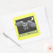 Nyctofiel Vierkante Sticker (Envelop)