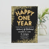 NYE 1er Nouvel An Anniversaire Joyeux Invitation d (Debout devant)