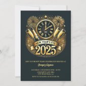 NYE 2025 Invitation Electronic New Years Eve Party (Devant)