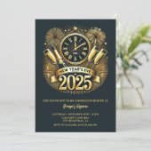 NYE 2025 Invitation Electronic New Years Eve Party (Debout devant)