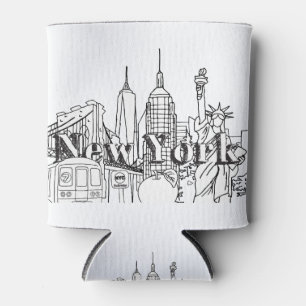NYE New York Vacation Souvenirs NYC Gift Blikjeskoeler