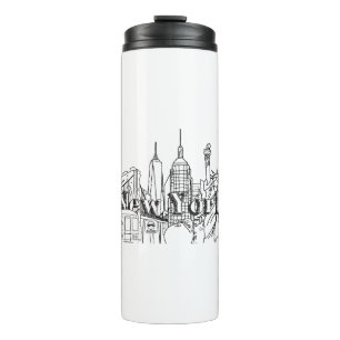 NYE New York Vacation Souvenirs NYC Gift Thermosbeker