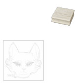 NYGEL roze stempel: Laurel Rubberstempel (Gestempeld)