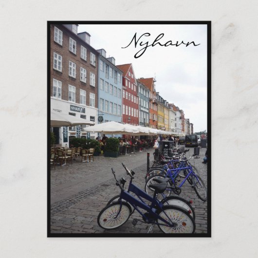 nyhavn bikes briefkaart (Voorkant)