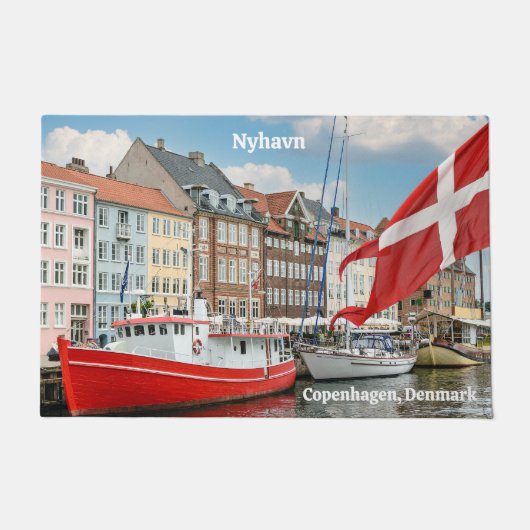 Nyhavn Kopenhagen Denemarken Deurmat (Voorkant)