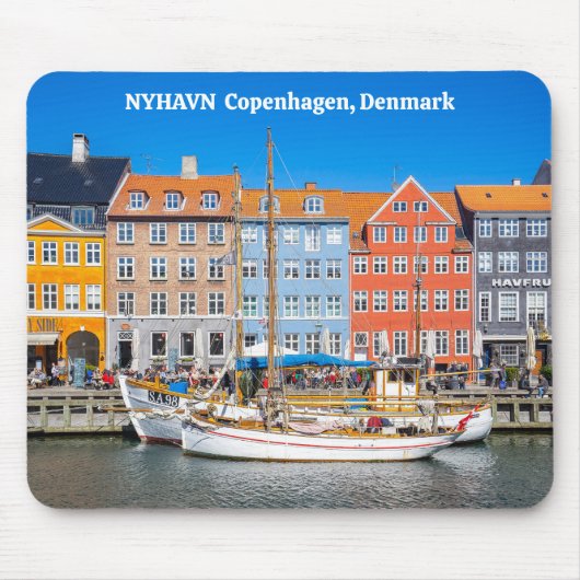 Nyhavn Kopenhagen Denemarken Muismat (Voorkant)