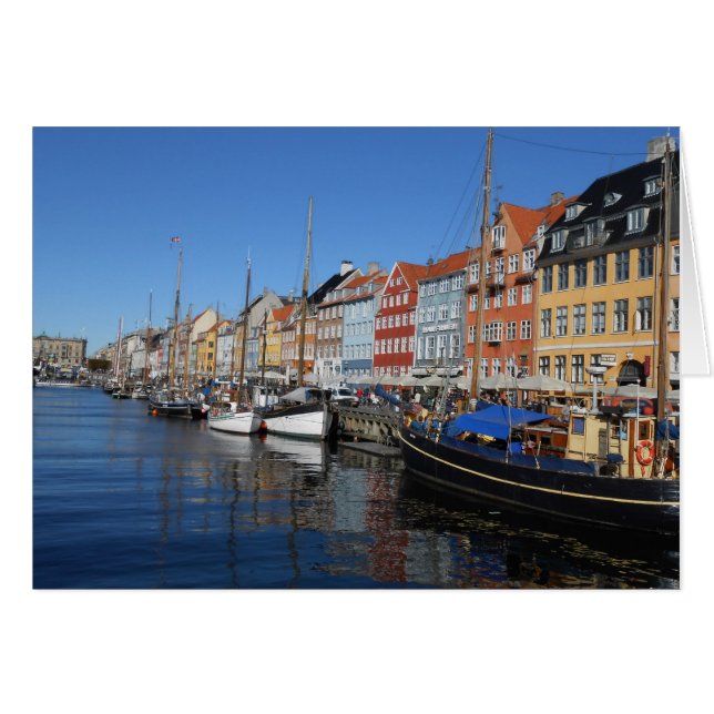 Nyhavn, Kopenhagen in Denemarken (Voorkant Horizontaal)