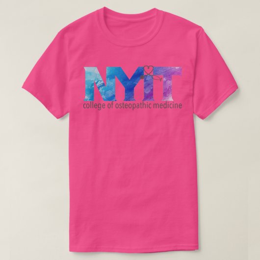 NYITCOM BluePurple-Waterverf T-shirt (Design voorkant)