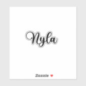 Nyla Name - Handgeschreven kalligrafie Sticker (Vel)