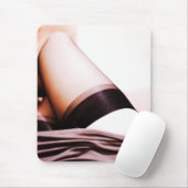 Nylon Stocking Legs onthuld Muismat (Met muis)