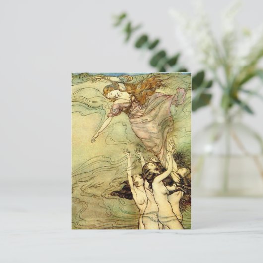 Nymph Book Illustration Briefkaart (Staand voorkant)