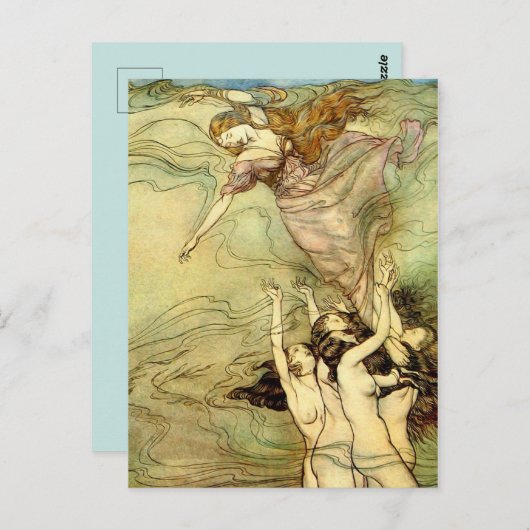 Nymph Book Illustration Briefkaart (Voorkant / Achterkant)