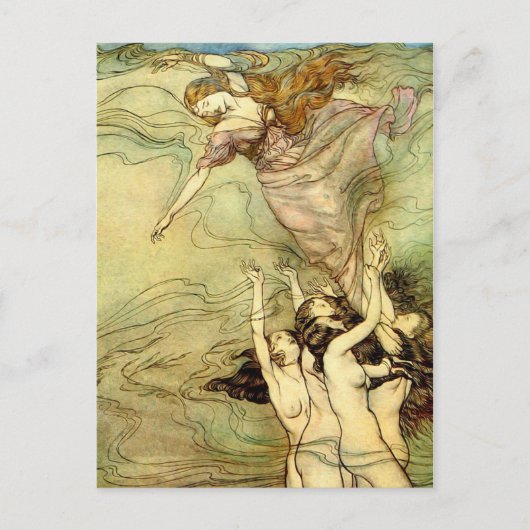 Nymph Book Illustration Briefkaart (Voorkant)