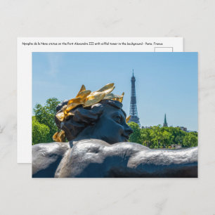 Nymph de la Neva op de Pont Alexandre III - Parijs Briefkaart