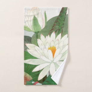 Nymphaea lotus, gravure sur bois japonaise, 1917
