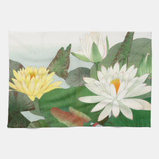 Nymphaea lotus, Japanese woodblock print, 1917 Theedoek