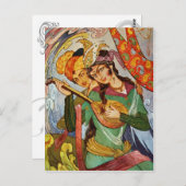 Nymphe avec carte postale (Devant / Derrière)