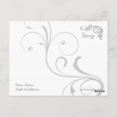 Nymphe avec la tasse de boisson carte postale (Dos)