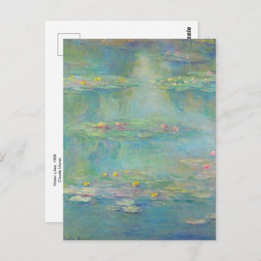 Nymphéas 3 par Claude Monet Carte postale (Devant / Derrière)