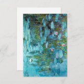 Nympheas de Carte de remerciements Claude Monet (Devant / Derrière)