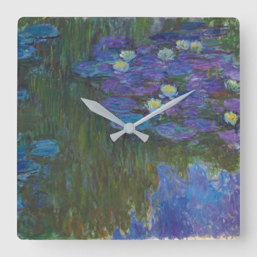 Nymphéas en fleur | 1914-17 vierkante klok (Voorkant)