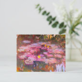 Nymphéas violets de Monet Carte postale (Debout devant)