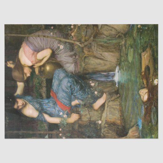 Nymphs die het hoofd van de ontkoppeling van Orphe Tissuepapier (Voorkant)