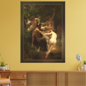 Nymphs en Satyr van William-Adolphe Bouguereau Canvas Afdruk (Insitu (Woonkamer))