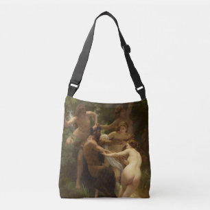 Nymphs en Satyr van William-Adolphe Bouguereau Crossbody Tas