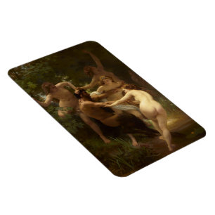 Nymphs en Satyr van William-Adolphe Bouguereau Magneet