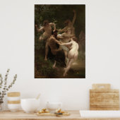 Nymphs en Satyr William-Adolphe Bouguereau Poster (Keuken)