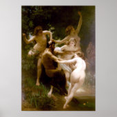 Nymphs en Satyr, William-Adolphe Bouguereau Poster (Voorkant)