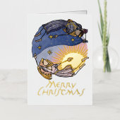 Nyx en Hespera (nacht en dag) Kerst Kaart (Voorkant)