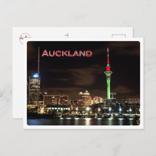 NZ Auckland - Sky Tower - Briefkaart (Voorkant / Achterkant)