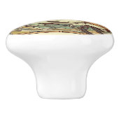 NZ Birds puteketeke art nouveau bouton (Côté)