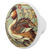 NZ Birds puteketeke art nouveau bouton (Droite)