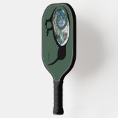 NZ KIWI BIRD PAUA NEW ZEALAND GREEN BROWN CUSTOM PICKLEBALL PADDLE (Links)