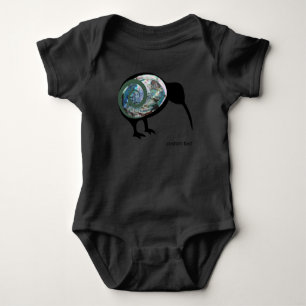 NZ KIWI BIRD PAUA SHELL FERN KORU NEW ZEALAND KIND ROMPER