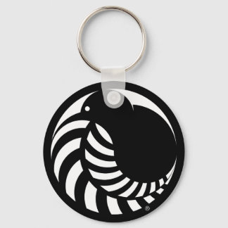 NZ Kiwi / Silver Fern Emblem Sleutelhanger