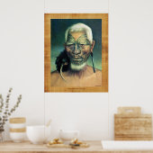 NZ Maori Chieftain Tukukino door Gottfried Lindaue Poster (Keuken)