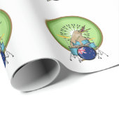 NZ-muziek Kiwi drumming Cadeaupapier (Rol Hoek)