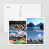 NZ Nieuw-Zeeland - Briefkaart (Voorkant / Achterkant)
