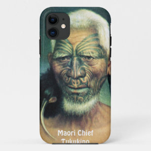 NZ Nieuw-Zeeland Maori Chieftain Art iPhone 5 Hoes