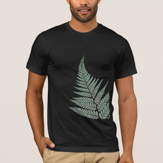 NZ Silver Fern, donkergroen T-shirt (Voorkant)