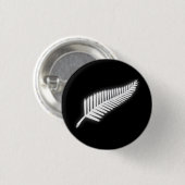 NZ Silver Fern National Emblem Patriotic Button (Voorkant /achterkant)