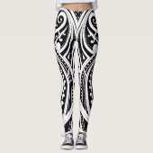 NZKULTURE Trainer leggings Uniek Māori ontwerp (Voorkant)
