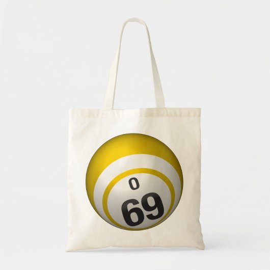 O69 Bingo ball budget canvas tas (Voorkant)